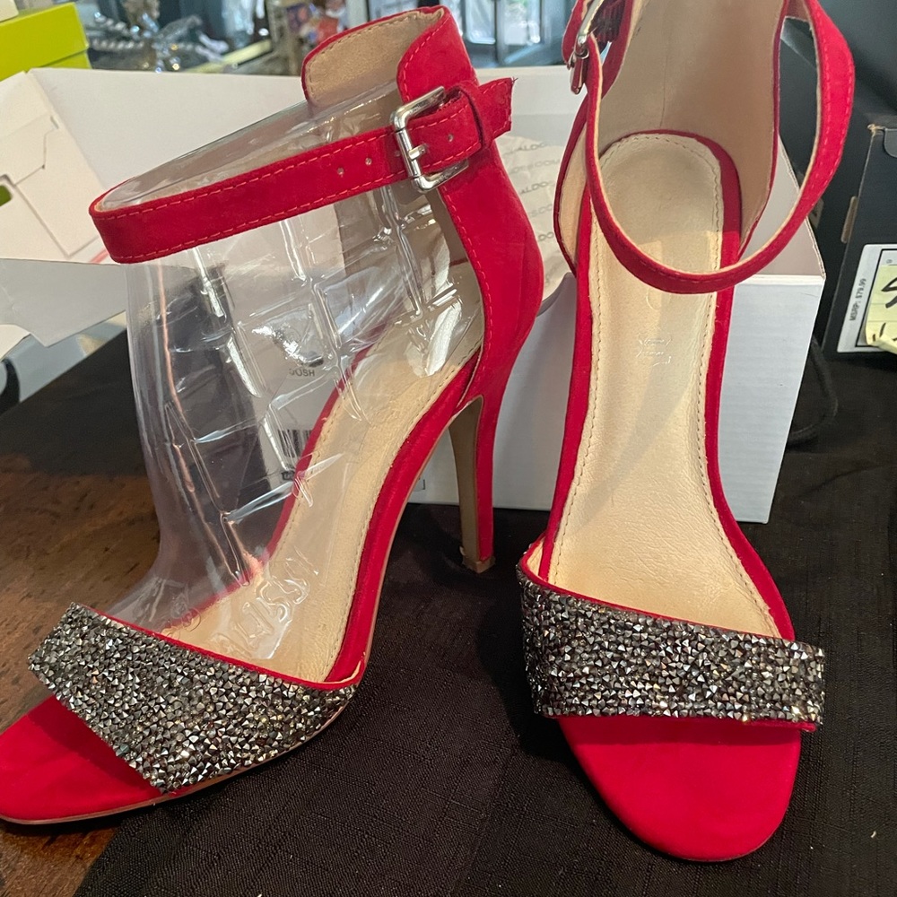 The Sexiest Red Jeweled Sandal Evvvveeerrr